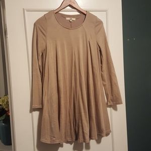 Long sleeve flare dress